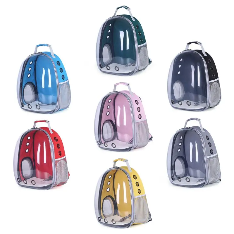 

Pet Puppy Bag Travel Carrier Backpack Cat Dog Space Capsule Breathable Transparent Window with Soft Mat