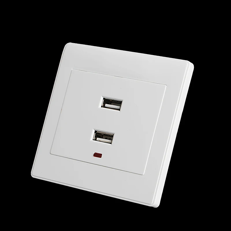 OOTDTY двойное USB настенное зарядное устройство AC/DC адаптер питания штепсельная