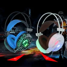 Professional Gaming Headset LED Light Earphone Headphone with Microphone H6 Fashion 17Sept27