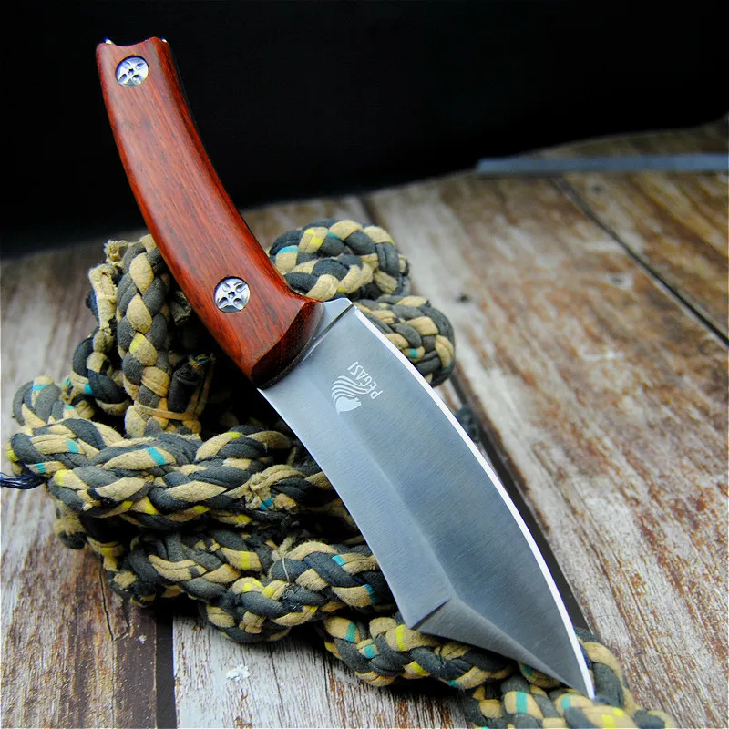 

PEGASI D2 steel Japanese mirror knife,60hrc vacuum heat treatment sharp camping hunting knife series (samurai style) chef knife