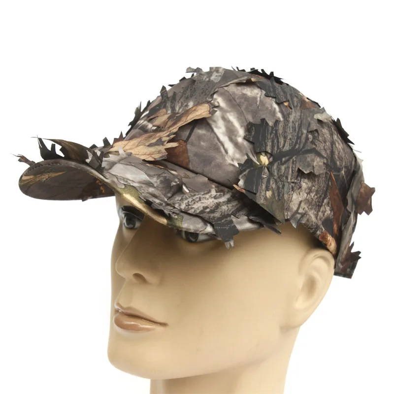 camuflagem boné com folha biônica do exército