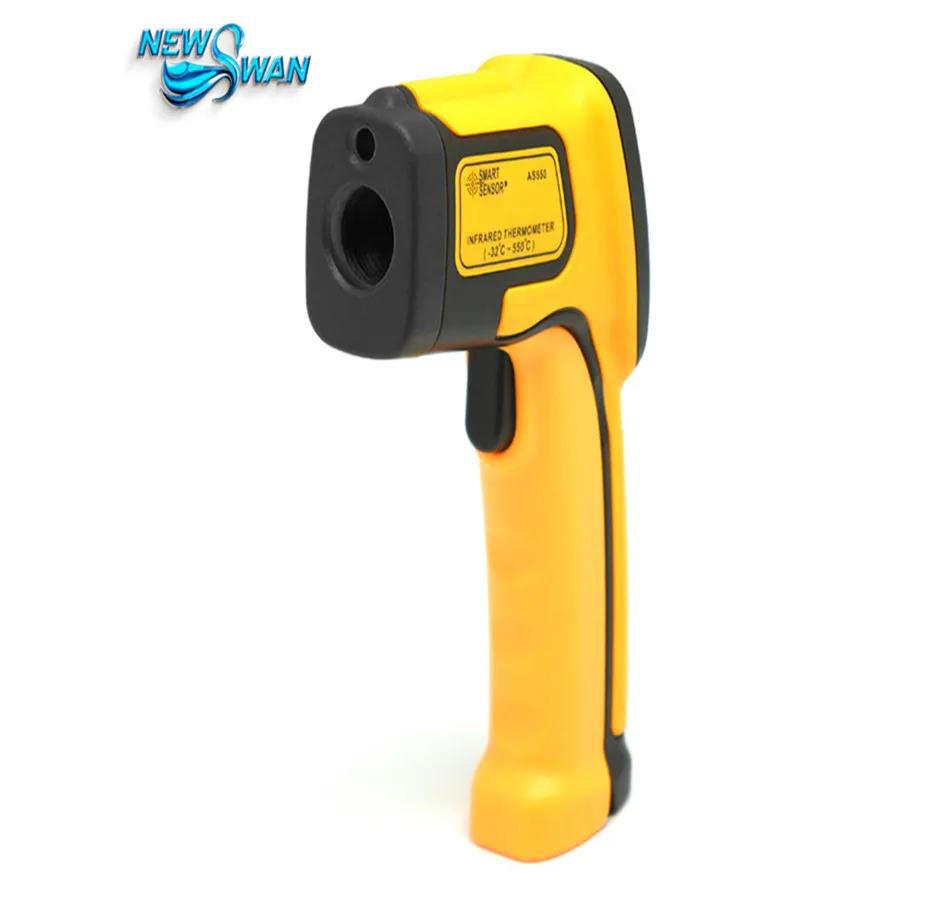 Digital thermometer Infrared thermometer laser IR non-contact temperature Gun -32-550C measuring electronic pyrometer AS550 Digital thermometer Infrared thermometer laser IR non-contact temperature Gun -32-550C measuring electronic pyrometer AS550