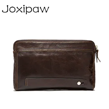 

2018 New Genuine Leather Men Purses Man Cowhide Cover Zipper wallet Long Coin Purse Brand Male Credit&id Multifunctional Wallets