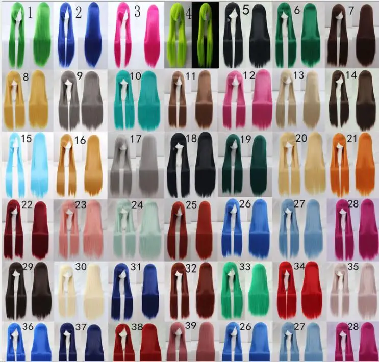 100 см длинный парик для косплея термостойкие синтетические волосы аниме вечерние
