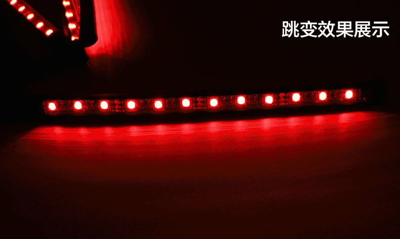 По DHL или FedEx 50 шт. автомобильные RGB Светодиодные полосы света декоративный дизайн автомобиля атмосферные лампы 5050-9 салона автомобиля Свет