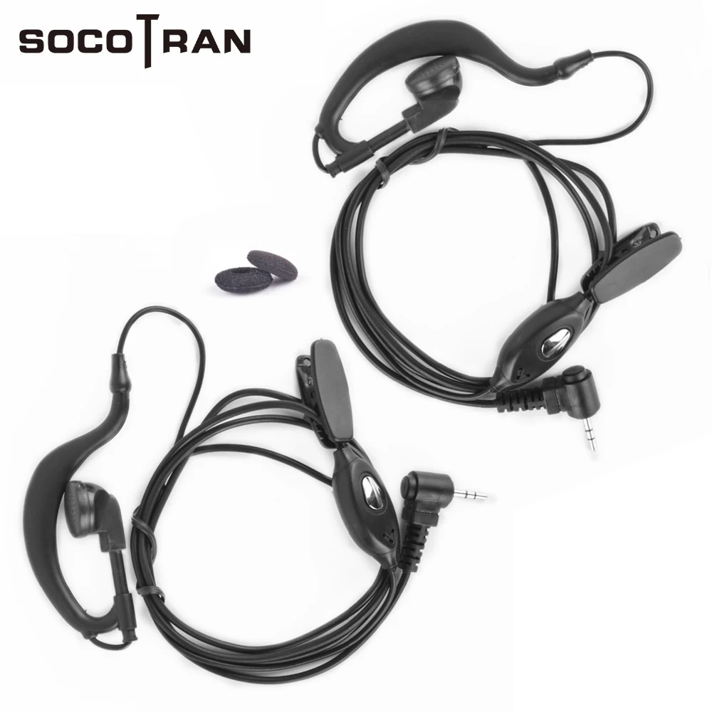 

2pcs 1-Pin 2.5mm Jack PTT MIC Earpiece for SC-R40 Kids Radio Walkie Talkie Earphone Mic PTT Surveillance R40 Two-Way Radio