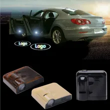 JURUS 2 X LED car door light ghost shadow welcome light logo projector emblem Wireless No Drilling for Citroen c2 c3 c4 c5 xsara