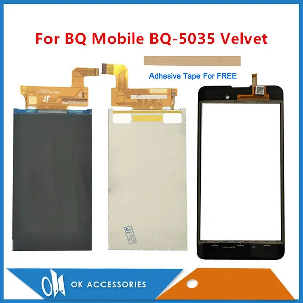 5 0 дюймовый для мобильного телефона BQ 5035 Velvet BQS отдельный ЖК дисплей + сенсорный