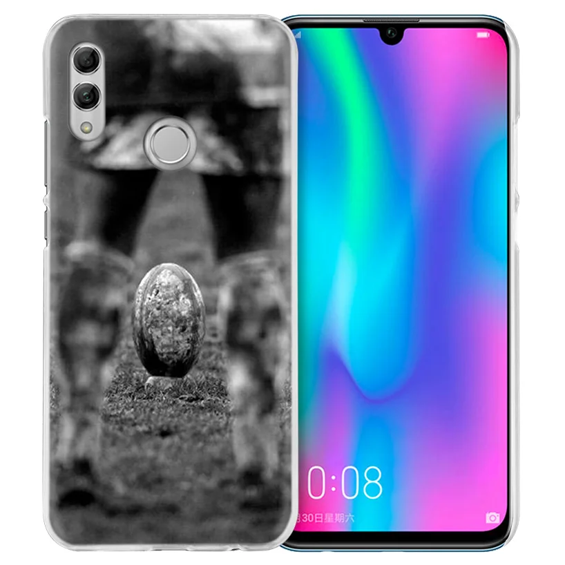 كرة رجبي الرياضة حافظة لهاتف huawei الشرف 8X Y9 9 10 لايت اللعب 7C 8C 8 S 8A 7 S 7A برو V20 20i Y6 Y7 Y5 2019 الصلب هاتف الكمبيوتر غطاء كابا