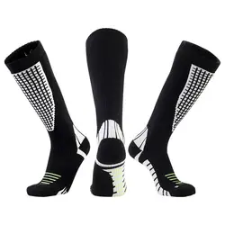 2019 зимние Для мужчин сжатия носки супер эластичные гетры спортивные носки мужские быстросохнущая дышащая Лыжный Спорт толстые носки Для