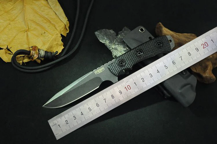 

Brand PSRK Tactical knife blade G10 handle 9CR18MOV survival camping knife outdoor tools straighting knife EDC