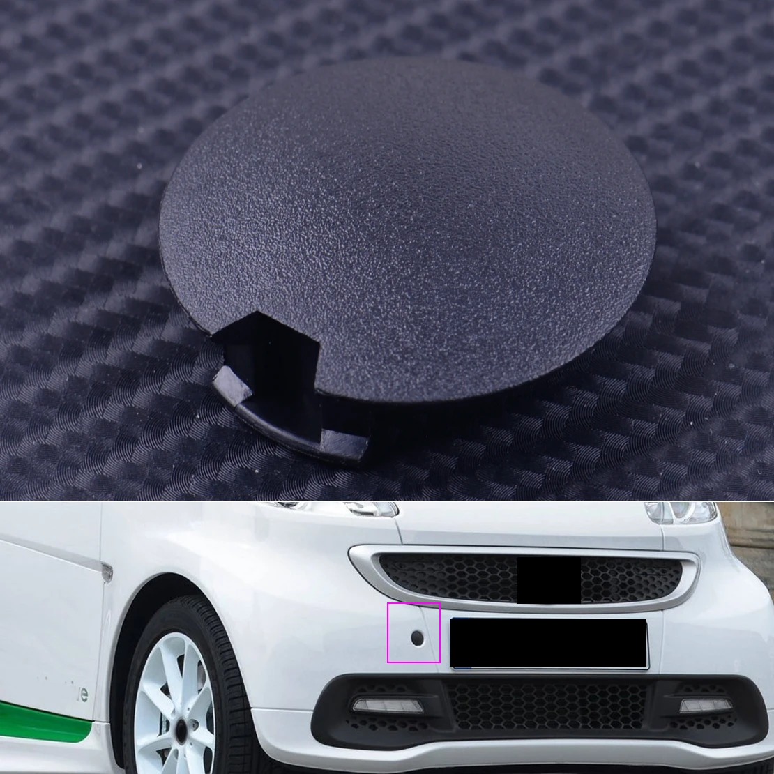 

DWCX Car Front Bumper Tow Hook Eye Coupler Trailer Cover Cap Plug Fit For Smart Fortwo 2007-2015 4518850122 C22A
