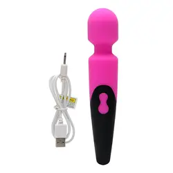Силиконовый Вибратор Stick женщин USB беспроводной пульт дистанционного управления Стимулятор клитора vibrador Водонепроницаемый u71229