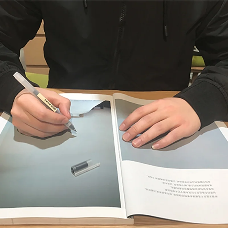 3 шт./компл. MUJI Стиль японский гелевая ручка 0,5 мм с черными чернилами Maker ручка школьные канцелярские студенческий экзамен записи поставка канцтоваров