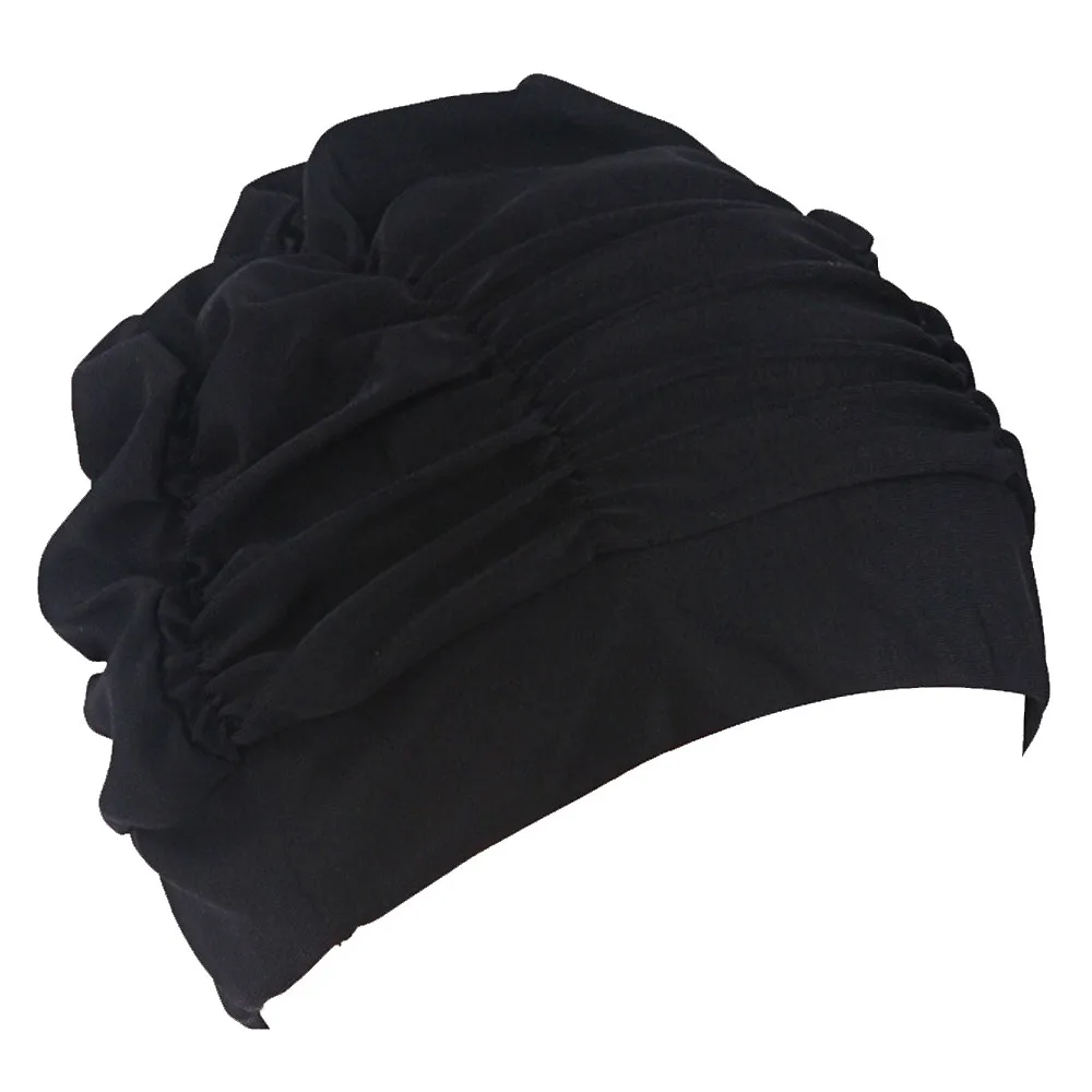 Swimming Hat Women Unisex Girls Long Hair Bathing Cap Swimming Cap Stretch Drape July05