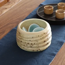 Natural Bamboo Bowl Food Container Tableware Salad Ramen Soup Mixing Rice For Food Instant Noodles Decorative Kung Fu Tea Tools