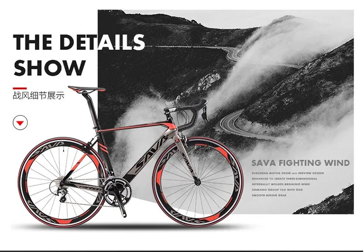 Excellent Original X-Front brand full carbon fibre road bike 18 20 22 speed 700cc*23C racing bicicleta light black red bicycle 3