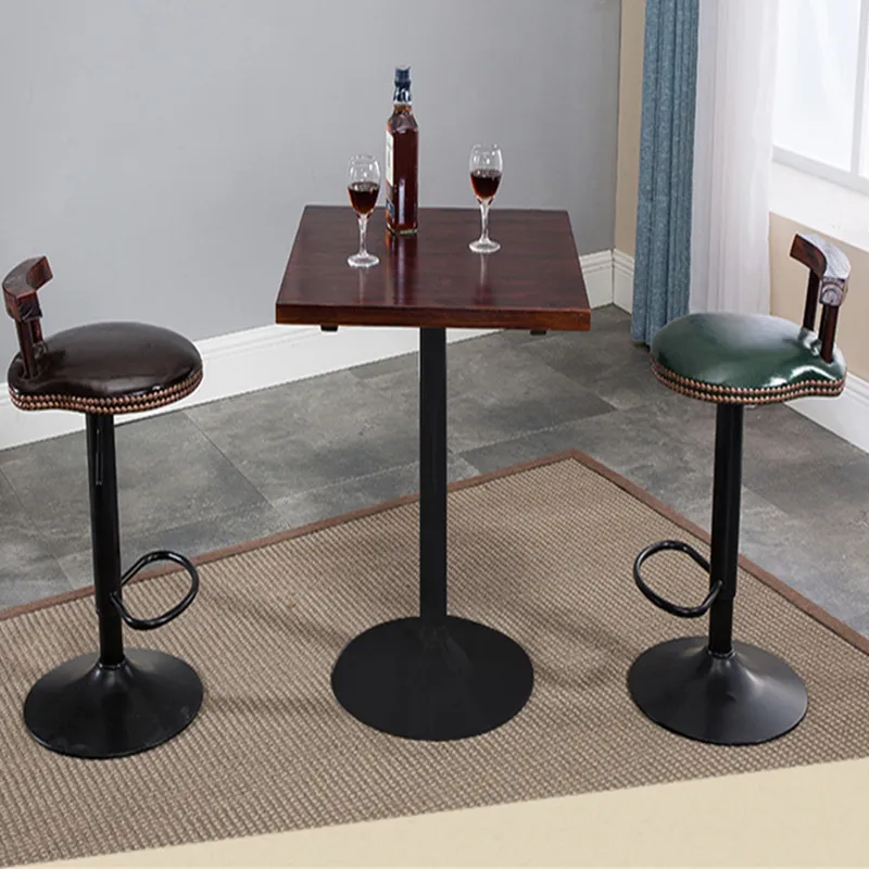 15%Bar table bar chair solid wood high stools long tables and chairs combination simple home bar American round table high table 15%Bar table bar chair solid wood high stools long tables and chairs combination simple home bar American round table high table