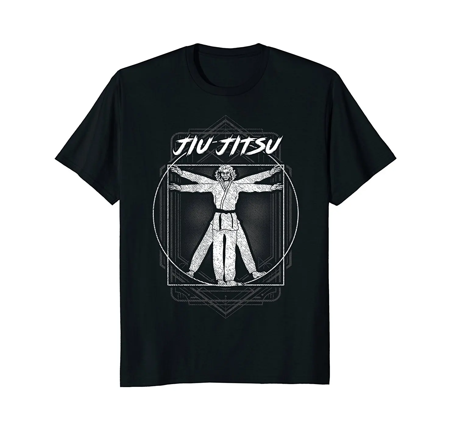 Мужская футболка с рисунком Леонардо да Винчи Bjj | одежда