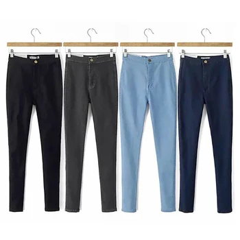 

Women Fashion Casual High Waist Jeans Ladies Sexy Slim Elastic Skinny Pants New Fashion Women's Pencil Pants Trouser