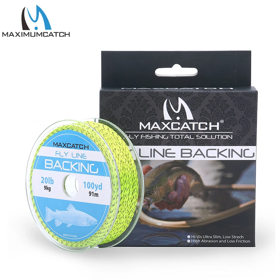 Maximumcatch 50/100/300 двор 30LB Плетеный бэк-Fly Line для ловли нахлыстом