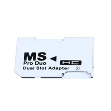 Speicher Karte Adapter 2 microSD/micro SDHC Karten Adapter Micro SD TF auf Memory Stick MS Pro Duo für PSP Karte Weiß