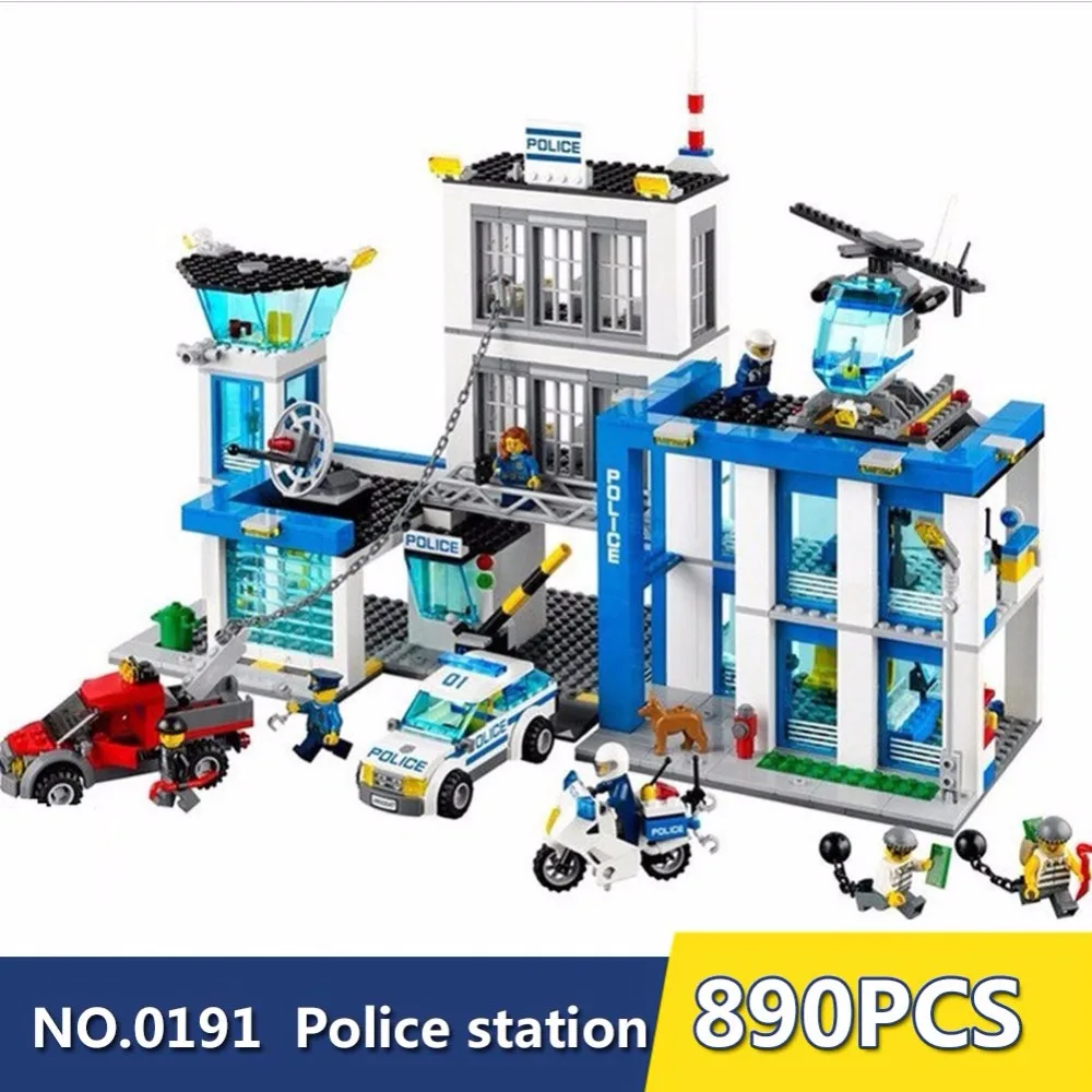 

BELA 10424 Compatible with Legoed City Police Station 60047 Building Block Model Policeman Educational Toys For Children
