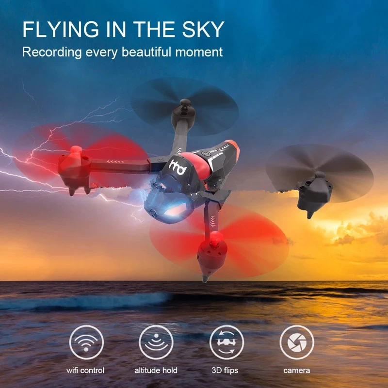 Новейший H3 2,4 GHz 4CH 3 в 1 Wifi FPV 480P камера RC Bounce Car Tank Drone комплект для детей