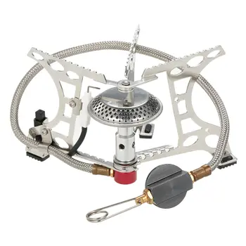 

OUT-D Gas Burners Piezo Outdoor Camping Equipment Portable Gas Stove Cookware EN417 Butane BBQ Grill Folding