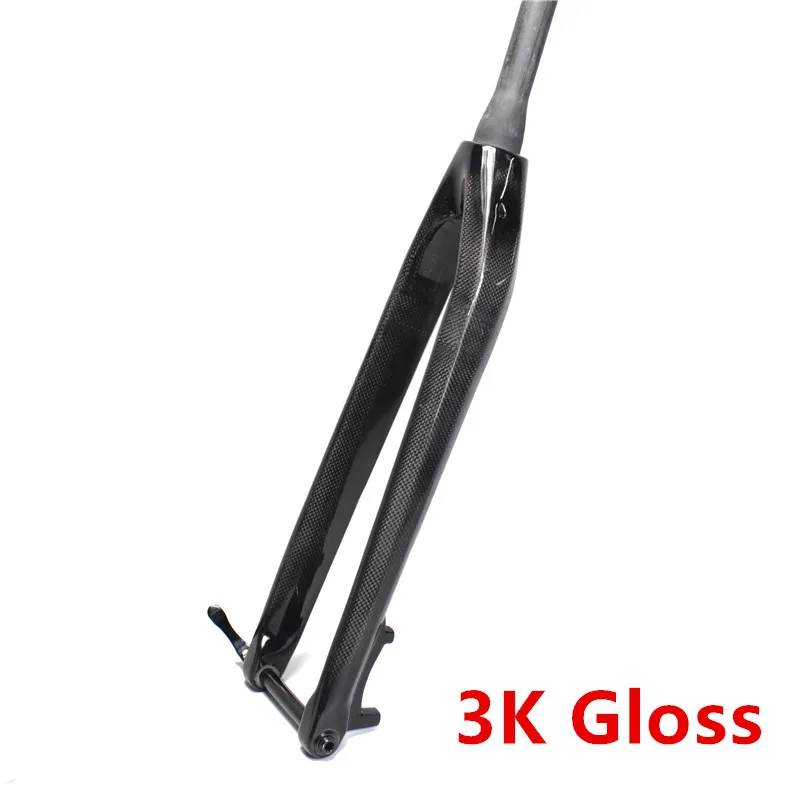 NO LOGO MTB Carbon Fork 2627.529 Rigid Mountain Bikes Fork Tapered Passing Axle 15mm Bicycle Accessories 1-18 3K (5)_