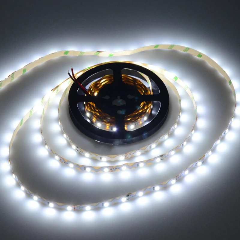 S форма Светодиодная лента 5 м 300LED SMD 2835 DC 12V сгибаемый гибкий светодиодный для