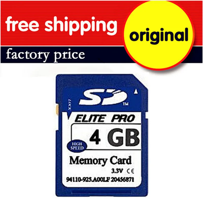 10PCS/LOT Factory Price Real Capacity Memory Card SD Cards 4GB SD