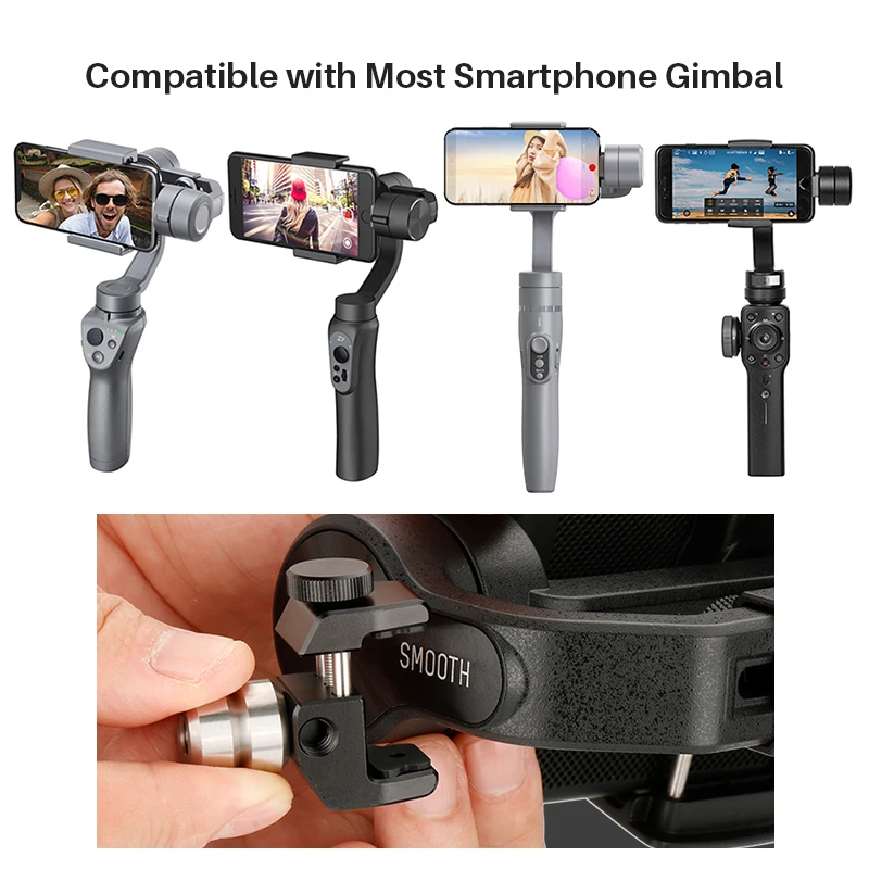 Продажа Zhiyun гладкой 4 Универсальный Gimbal противовес для Zhiyun гладкой 4 Q Feiyu Dji Gimbal момент анаморфный объектив Gimbal аксессуары
