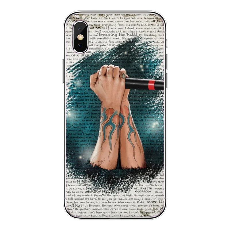 Чехол для iphone 5 4 6 7 8 Plus X Ultra Fino Linkin Park Честера БЕННИНГТОНА Мягкий ТПУ чехол для телефона