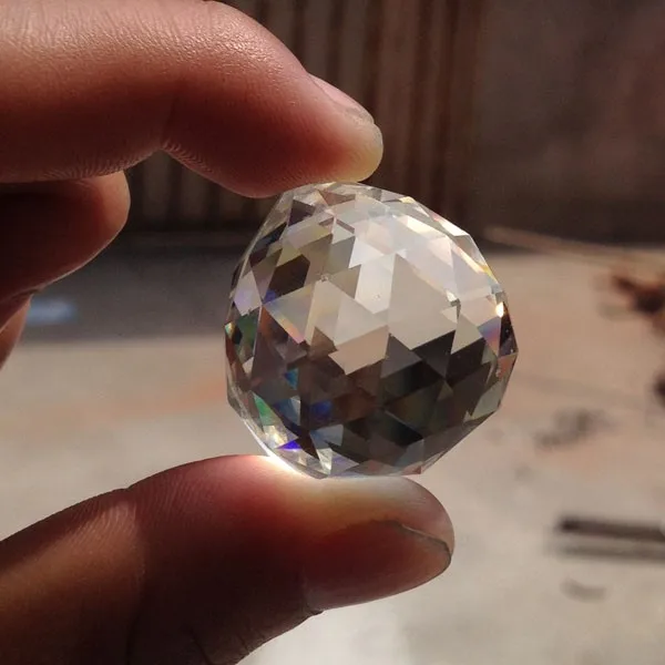 

10PCS/lot,Free shipping 30mm crystal faceted ball,crystal chandelier ball parts for wedding& fengshui products ,X-MAS decoration