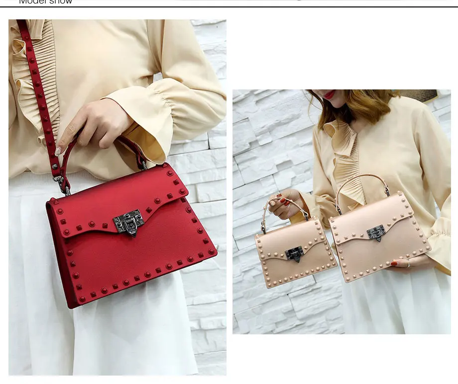 

Bags For Women Solid Flap Fashion Messenger Bag Rivet Women Shoulder Bag Small Big Lady Handbags High Quality Bags Women's