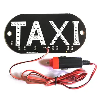 

BEESCLOVER 12V Taxi Car LED light Cab Windscreen Windshield Sign LED Light Lamp Bulb with Suction Disc Cigarette lighter For cab