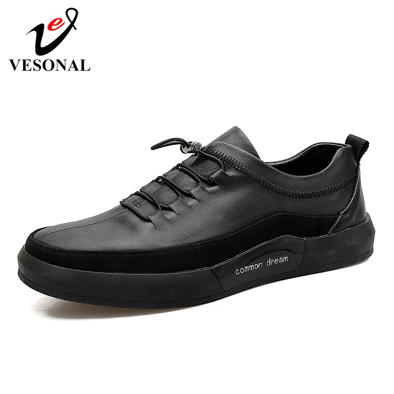 

VESONAL Brand Spring Autumn Black White Sneakers For Men Shoes Casual Fashion Comfortable Male Footwear Walking Shoes