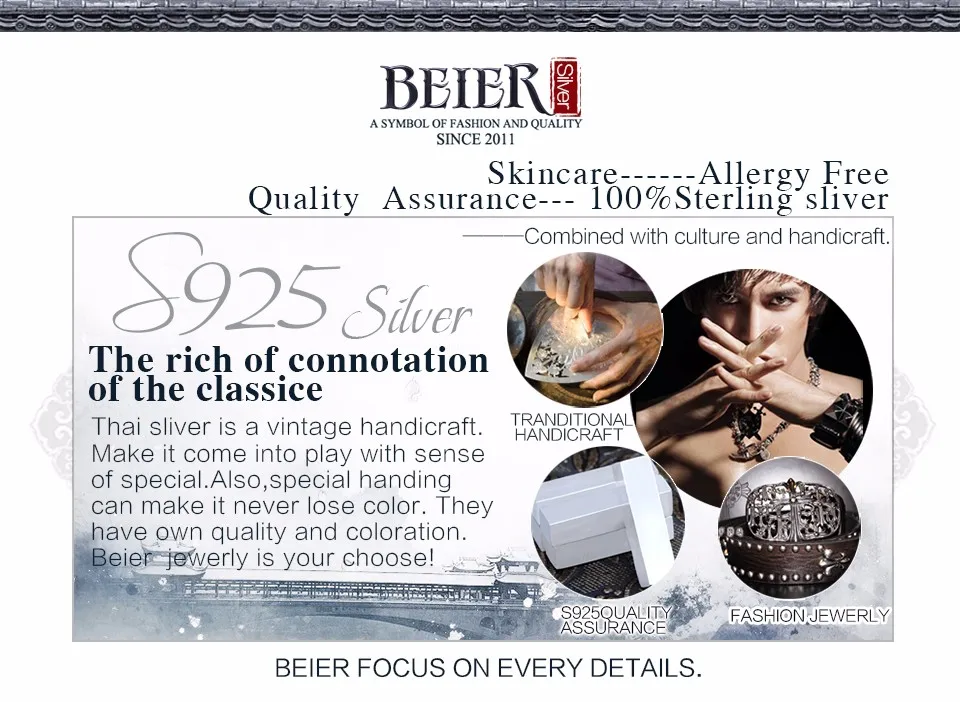 Beier new store100% серебро 925 пробы кольцо с перьями для женщин/мужчин большой/маленький Высокое качество Открытые Свадебные ювелирные изделия BR-SR011