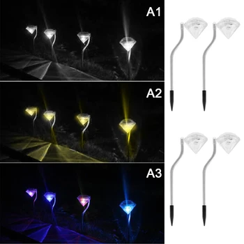 

Solar Powered Diamonds Lawn Light Solar Energy Lamp Led Spotlight LED Garden Light Lawn Lamp Path Lighting Decoration