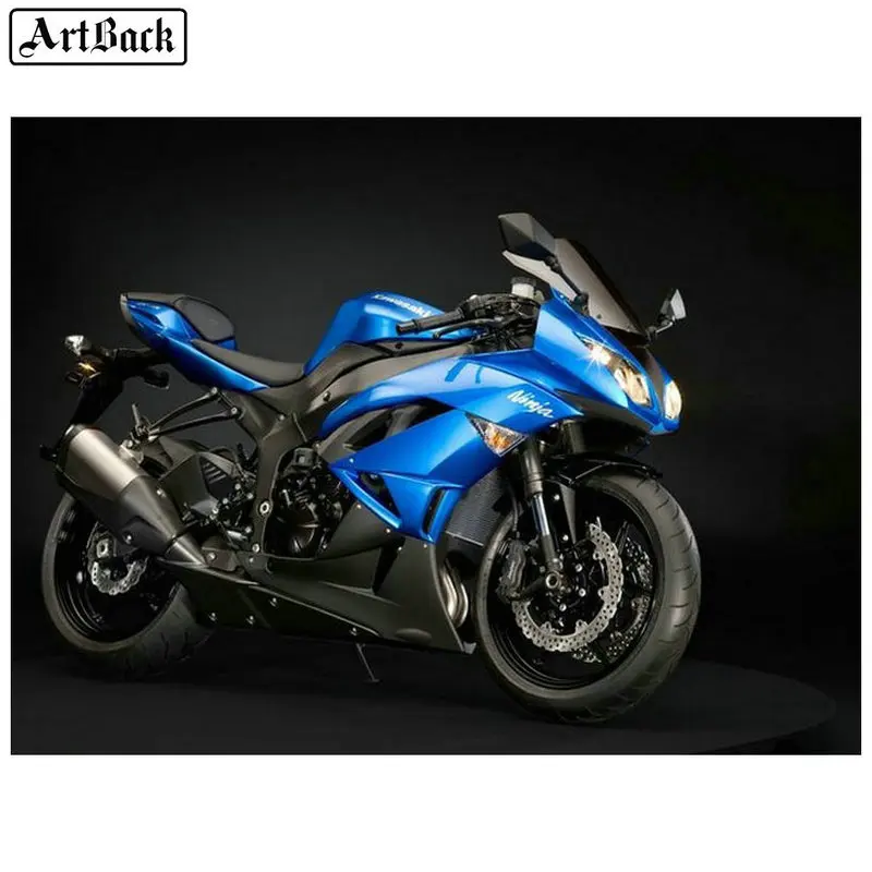 

ARTBACK 5d diamond painting motorcycle pattern home decoration full square diamond mosaic kit diamond embroidery sticker