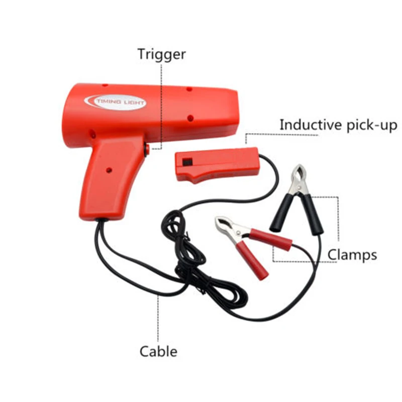 Светильник синхронизации двигателя, стробоскоп, тестер, пистолет, комплект, автомобильный светильник для зажигания, светильник синхронизации, стробоскоп, индуктивный, бензиновый