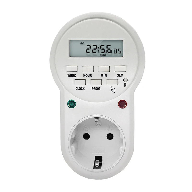 

220V 50Hz 16A 3600W EU US UK Plug Timer Switch Socket Digital LCD Power Timer Energy-saving Programmable Time Switch Relay