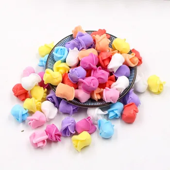 

50Pcs PE Foam Rose Flower Head 1cm Artificial Rose Flowers Bouquet Handmade Wedding Home Decoration Festive & Party scrapbook