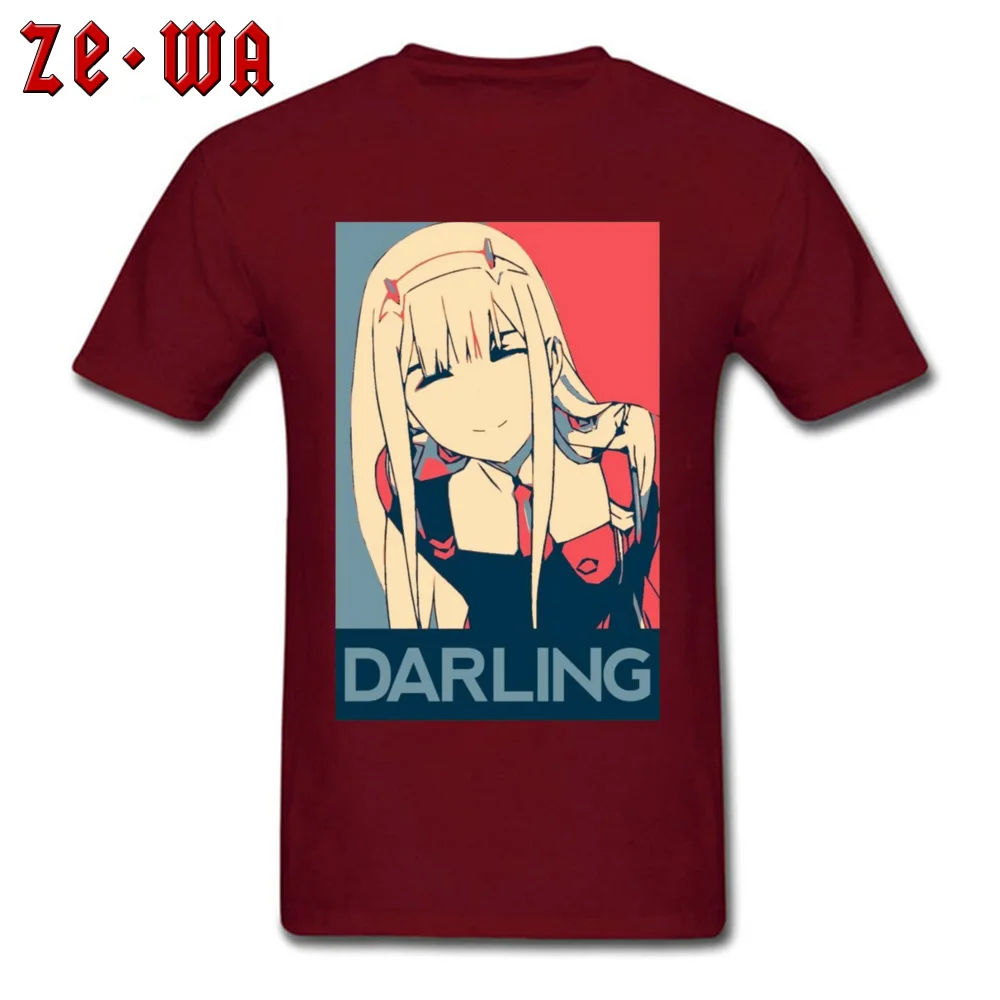 Harajuku/мужская футболка с надписью Darling In The Franxx Zero Two Youth хлопковая Футболка