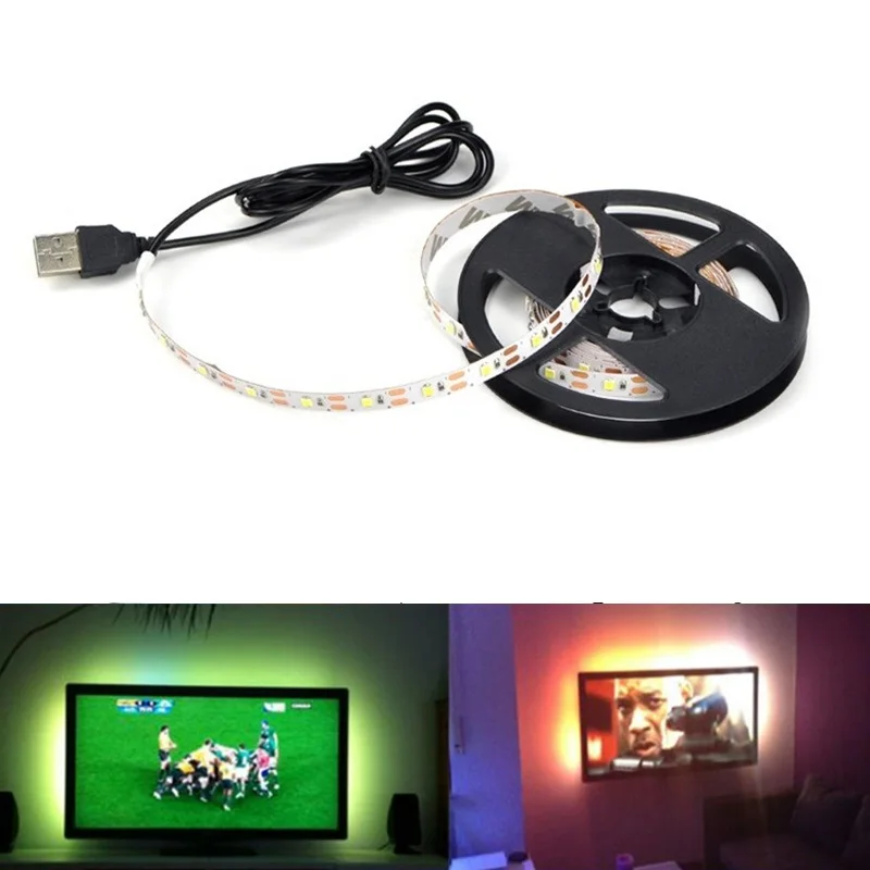 

Cable Power Battery LED Strip USB DC5V 50CM 1M 2M 3M 4M 5M SMD 2835 Flexible Light Lamp Desk Decor Screen TV USB LED strip