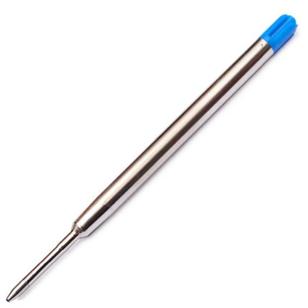 5 шт./лот металлический картридж Шариковая точка Сменные стержни для ручек черный/синие чернила для самообороны тактическая ручка