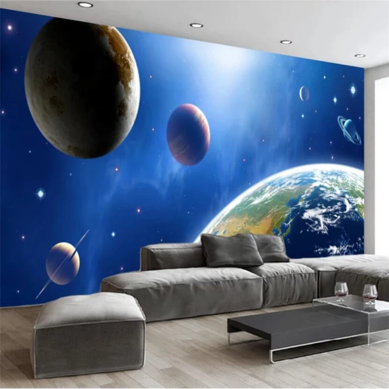 Beibehang пользовательские обои 3d роспись HD фотообои 3D звездное небо фоновая