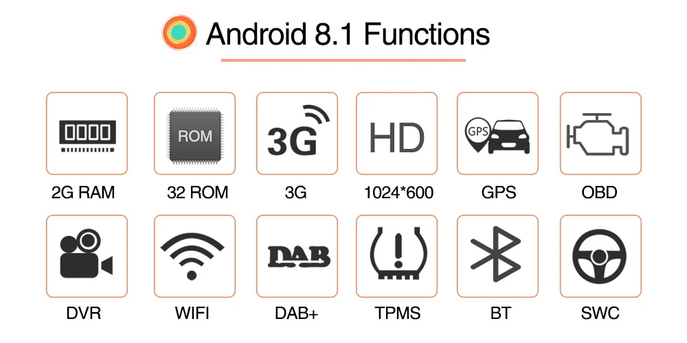 Best NaviFly 2Din Universal Android 8.1 Car GPS RDS Cassete for Nissan Toyota Peugeot KIA Car radio bluetooth ipod 4G wifi DVR camera 5