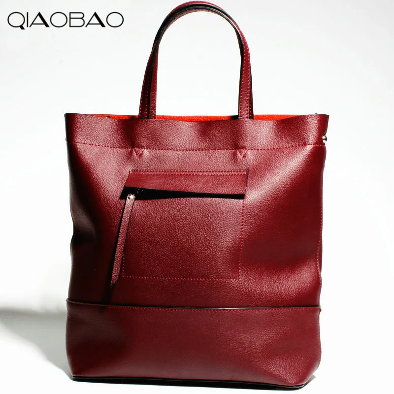 

QIAOBAO 100% Genuine Leather handbags new network of red explosion ladle ladies bag fashion trend ladies bag